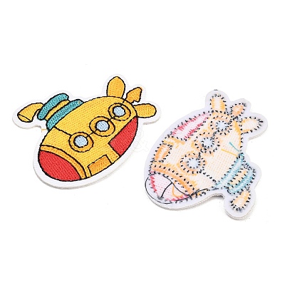 Polyester & Rayon Computerized Embroidery Cloth Iron on Sew on Patches PATC-L001-24-1