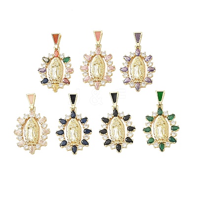 Religion Brass Pave Cubic Zirconia Pendants CU-CBA83A6-01B-G-1