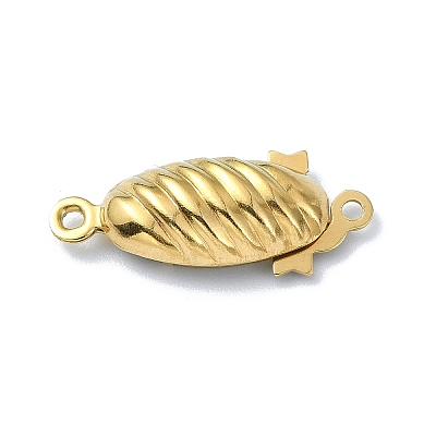 Ion Plating(IP) 304 Stainless Steel Box Clasp STAS-Q318-02G-1