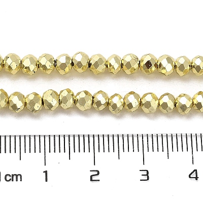 Electroplate Glass Beads Strands EGLA-D030-15B-03-1