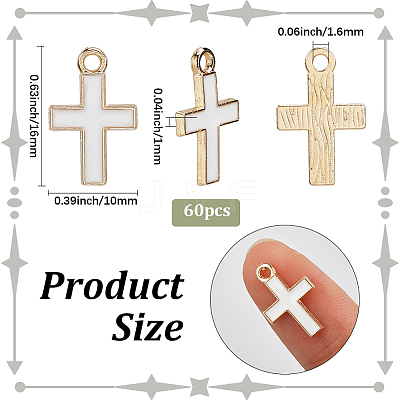 60Pcs Alloy Enamel Pendants ENAM-SC0006-70-1