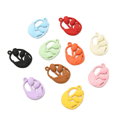 Rack Plating Alloy Pendants FIND-C018-01-1