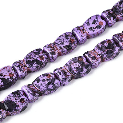 Spray Painted Synthetic Turquoise Beads Strands TURQ-T004-16D-1