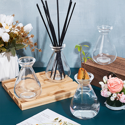 Empty Glass Diffuser Bottle for Aromatherapy AJEW-WH0752-132-1