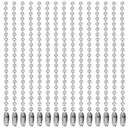 30Pcs 304 Stainless Steel Ball Chains STAS-BBC0006-70-1