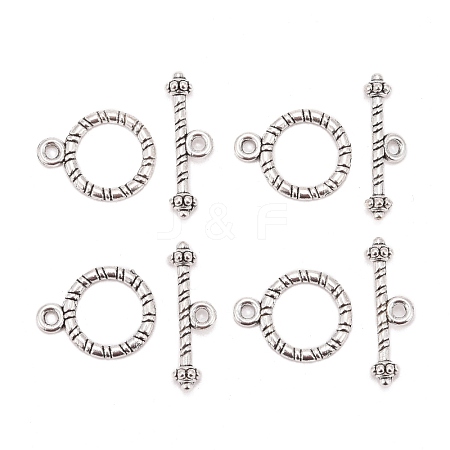 Tibetan Style Alloy Toggle Clasps LF0717Y-NF-1