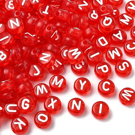 150Pcs Transparent Acrylic Beads TACR-YW0002-32F-1