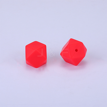 Hexagonal Silicone Beads SI-JX0020A-90-1