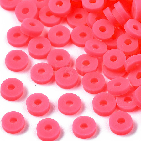 Handmade Polymer Clay Beads LS-CLAY-R067-4.0mm-B45-1