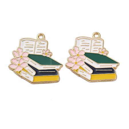 Graduation Season Alloy Enamel Pendants ENAM-V002-01E-KCG-1
