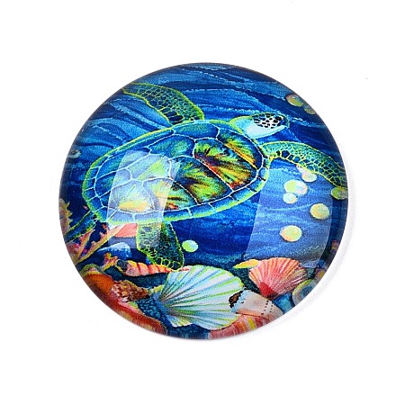 Glass Cabochons GGLA-T004-11B-1