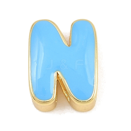 Brass Enamel Beads KK-CBA3FD6-08N-G-1