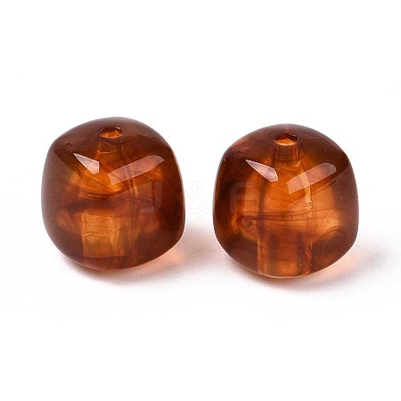 Opaque Acrylic Beads X-OACR-ZX006-33C-1