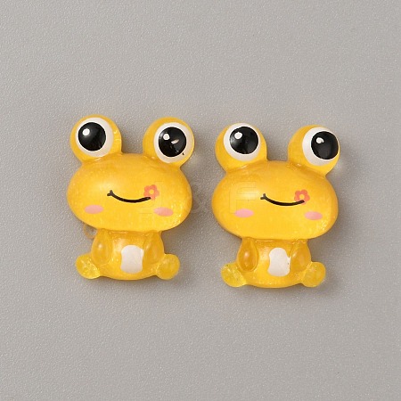 Translucent Resin Cabochons RESI-WH0035-38D-1