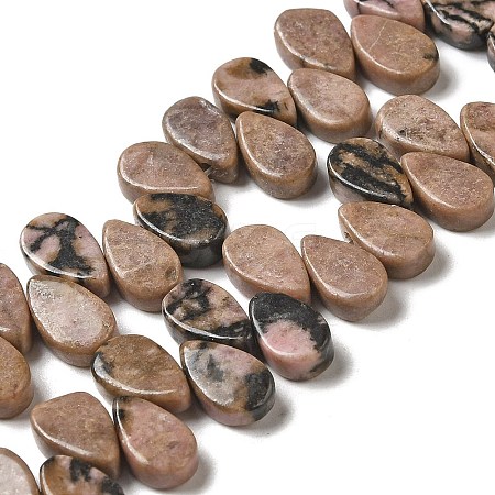 Natural Rhodonite Beads Strands G-B064-B31-1