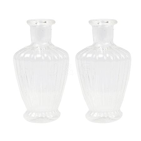 Transparent Glass Beads Containers GLAA-G123-02-1