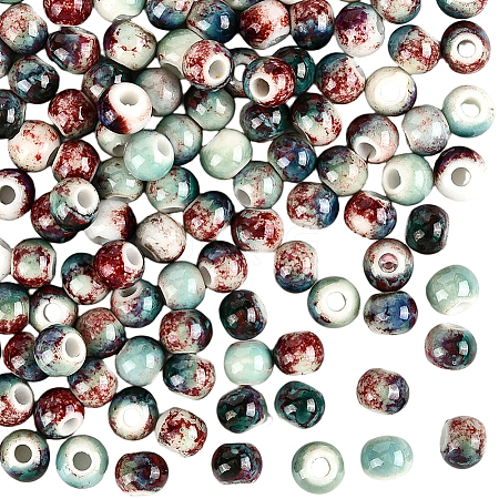 120Pcs Handmade Porcelain Beads PORC-LT0001-13A-1