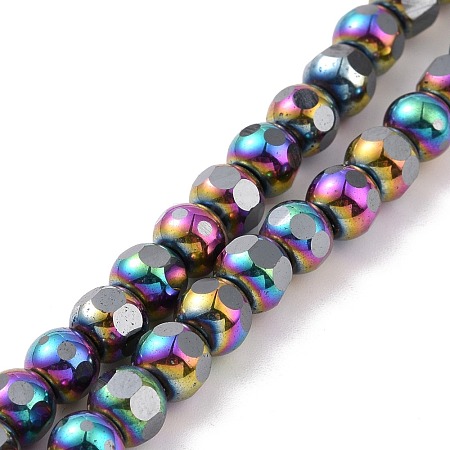 Electroplated Non-magnetic Synthetic Hematite Beads G-G862-02B-1