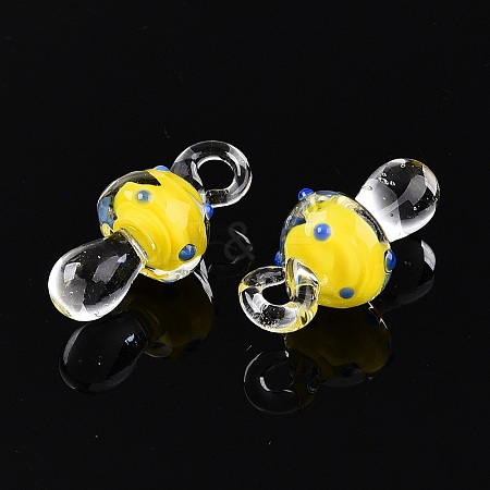 Handmade Lampwork Pendants LAMP-T021-14A-1