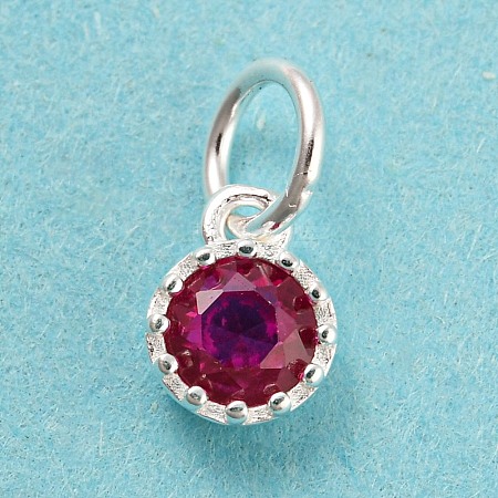 925 Sterling Silver Birthstone Charms STER-G035-01D-01-1
