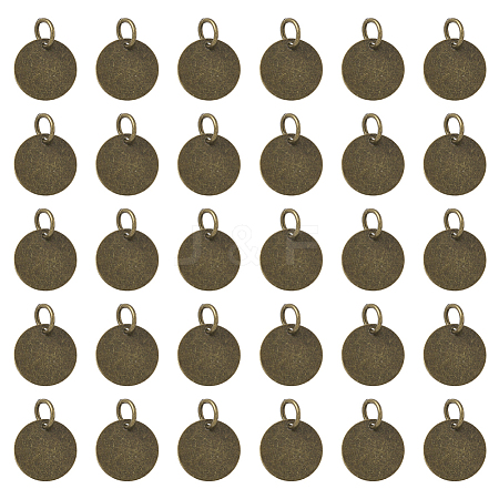 120Pcs Brass Stamping Blank Tag Charms KK-SC0007-27-1