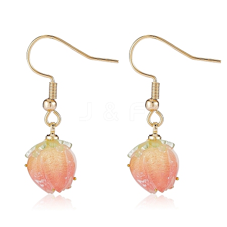 Wholesale 3D Resin Flower Dangle Earrings - Jewelryandfindings.com