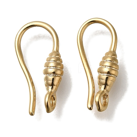 Brass Earring Hooks KK-H502-16G-1