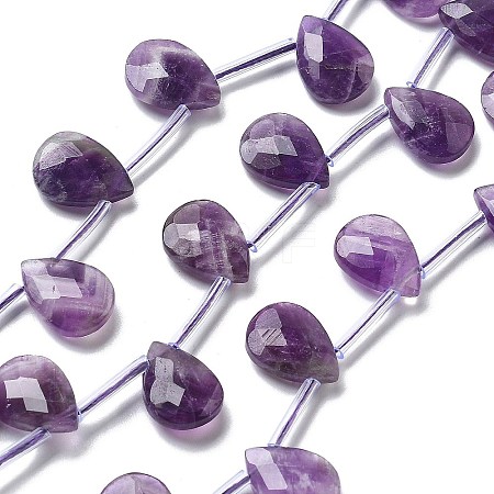 Natural Amethyst Beads Strands G-K382-C03-01-1