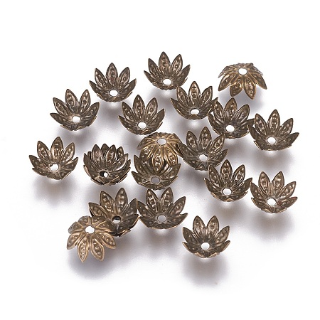 Iron Bead Caps S-IFIN-D030-10x4mm-AB-1