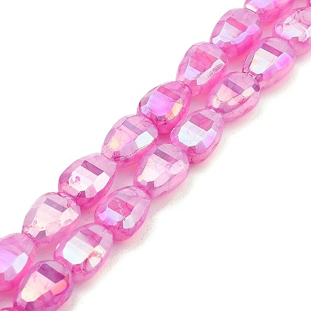 Imitation Jade Glass Beads Strands GLAA-P058-06A-02-1