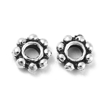 925 Thailand Sterling Silver Spacer Beads STER-D004-01A-AS-1