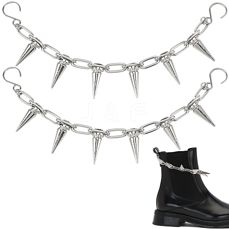 2Pcs Brass & Alloy Shoes Chains HJEW-SP00013-1