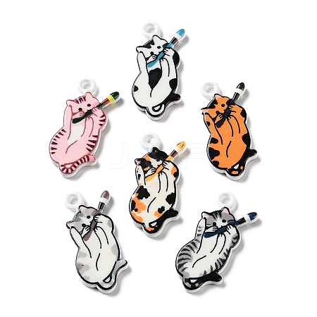 Printed Alloy Pendants AL-CBA91DB-02-1