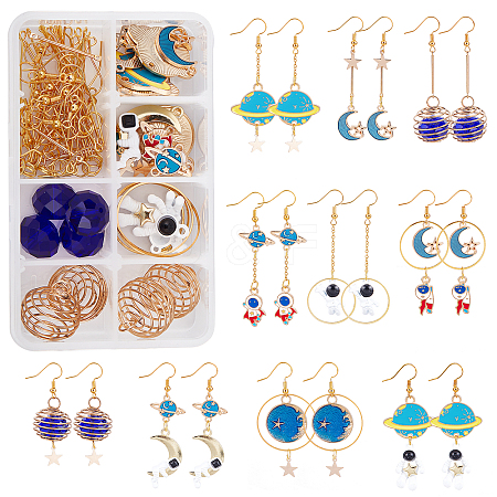 SUNNYCLUE DIY Space Dangle Earring Making Kit DIY-SC0019-50-1