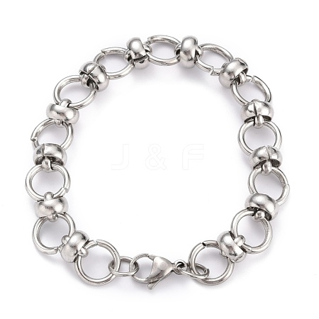 Tarnish Resistant 304 Stainless Steel Link Chain Bracelets BJEW-Z011-11P-1