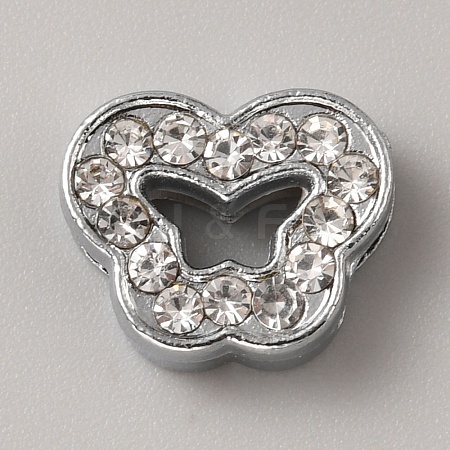Alloy Rhinestone Slide Charms FIND-WH20016-01D-1