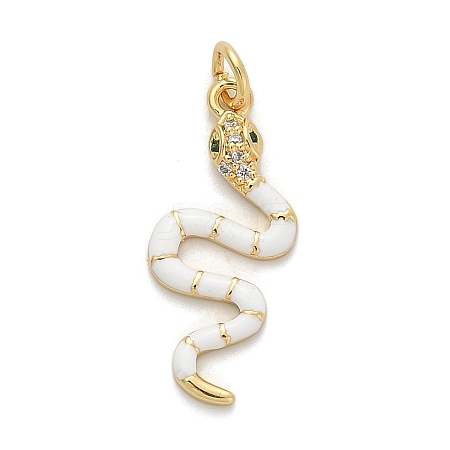 Brass Micro Pave Cubic Zirconia Pendants KK-H494-01G-02-1