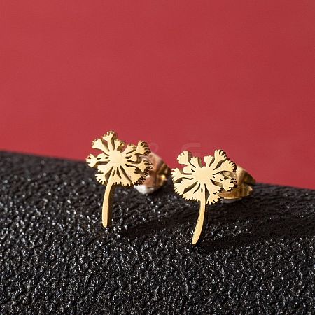 201 Stainless Steel Stud Earrings FS-WG9DC15-01-1