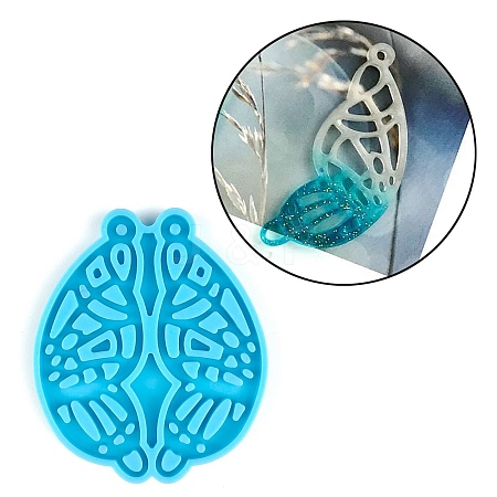 Butterfly Wing Pendants Silicone Molds DIY-M045-20-1