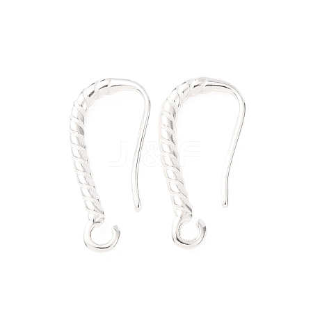 Brass Earring Hooks KK-G604-02S-1