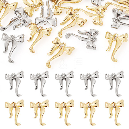 20Pcs 2 Colors Alloy Rhinestone Pendants FIND-TA0007-86-1
