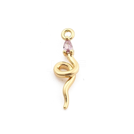 Brass Micro Pave Cubic Zirconia Pendants KK-M321-01E-G04-1