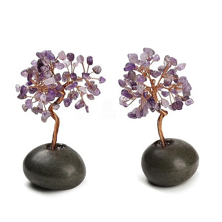 Natural Gemstone Chips Tree of Life Display Decorations GG-CBACC2B-01D-1