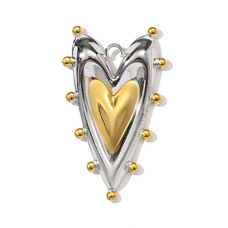 304 Stainless Steel Pendants STAS-OY002-75G-1