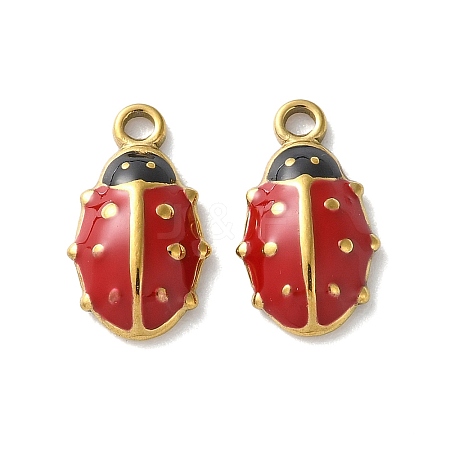 304 Stainless Steel Enamel Charms X-STAS-S172-02A-G-1