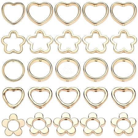 100Pcs CCB Plastic Bead Frame CCB-YW0001-64G-1