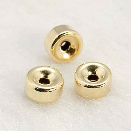 Yellow Gold Filled Beads Spacers KK-G159-7x4mm-1-1