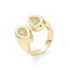 Brass Cuff Finger Rings LS-RJEW-H227-02G-02-1