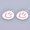 Spray Painted Alloy Pendants ENAM-S127-025D-RS-3