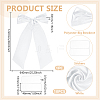 Polyester Big Bowknot for Christmas Decoration HJEW-WH0063-006B-3